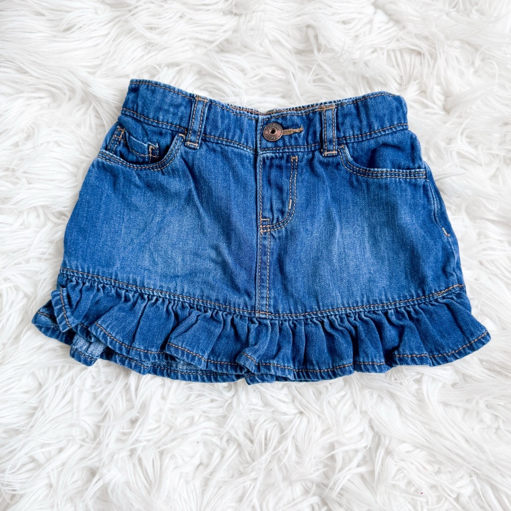 OshKosh B’gosh Denim Ruffle Mini Skirt 12-18M